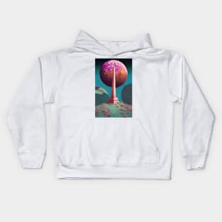 Obelisk On A Distant Moon Kids Hoodie